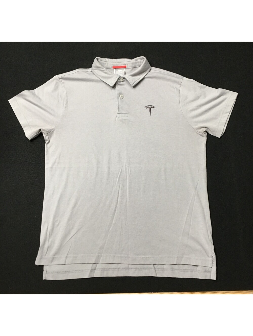 Tesla Official Performance Golf Polo Shirt Men's Large L  gray Logo